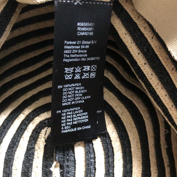 Forever 21 large  floppy hat brown/tan O/S - Picture 2 of 6